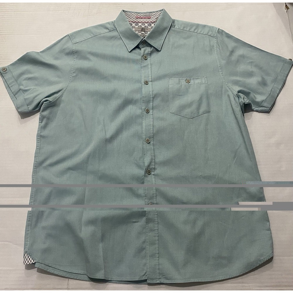 Ted Baker London Mens Short Sleeve Button Down Shirt. Size 5